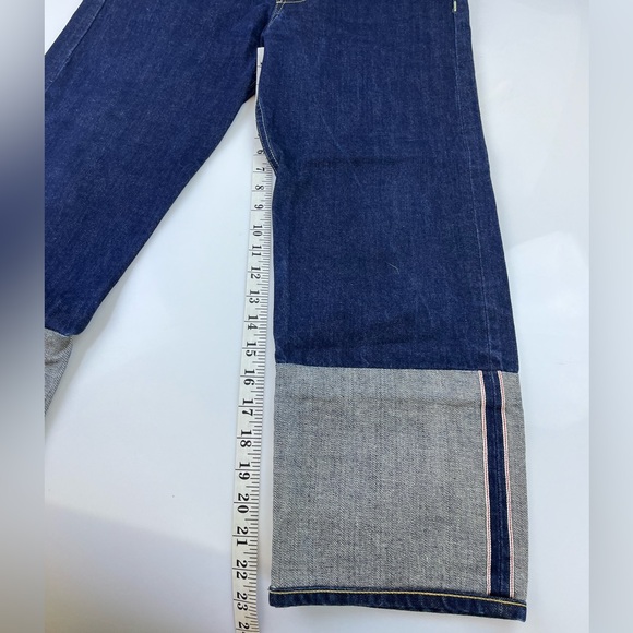 Rag & Bone Trompe L’Oeil Indigo Selvedge Cuff Grommet Jeans N248-6 - Picture 8 of 8